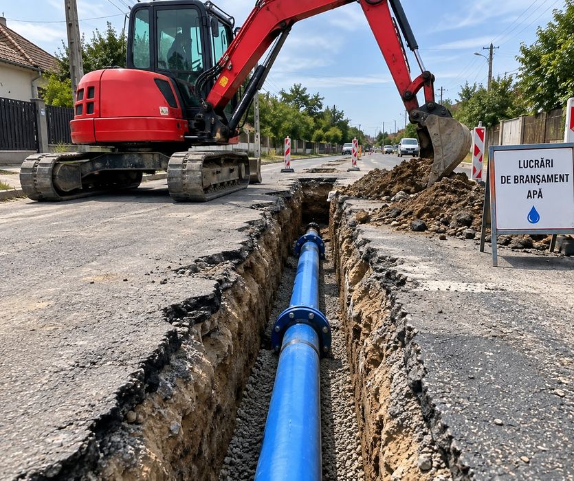 Bransament apă și Racord canal,Firma,Autorizata montare fose septice si drenaj