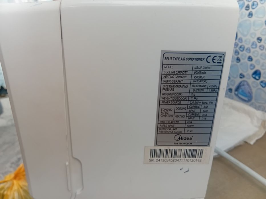 Midea MS12F-09HRN1 моделі.