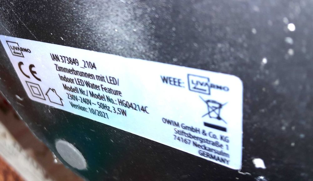 Стаен водопад с осветление-Германия