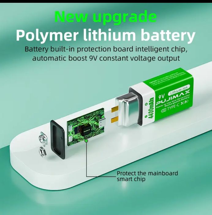 Литиевая батарея 9v