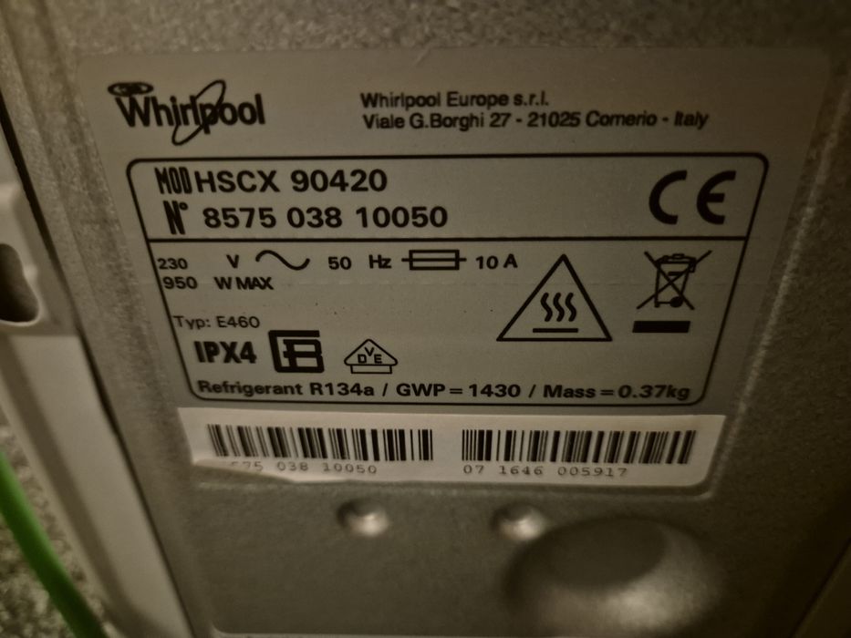 Whirlpool uscator rufe 9 kg pompa de caldura