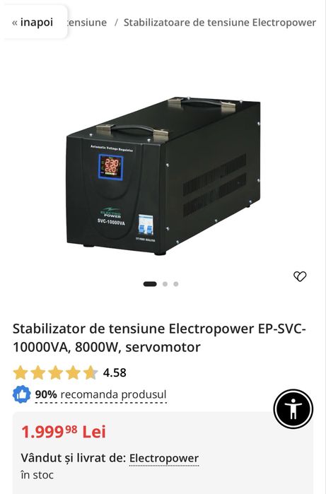 AVR 10 kW, putin folosit, aproape nou!