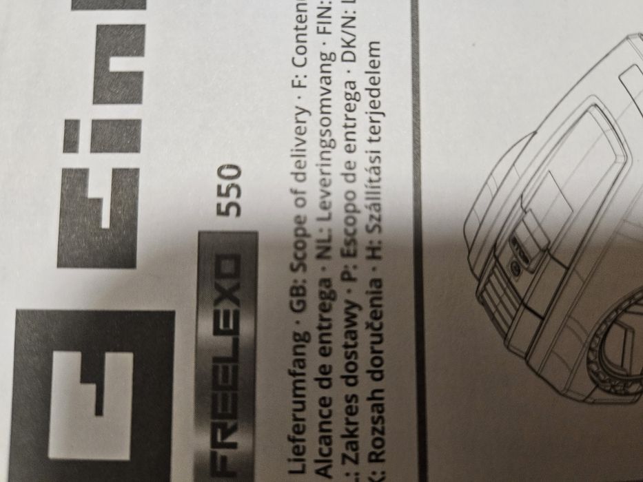 Robot de tuns gazon Einhell FREELEXO 550 Kit – complet, ca nou
