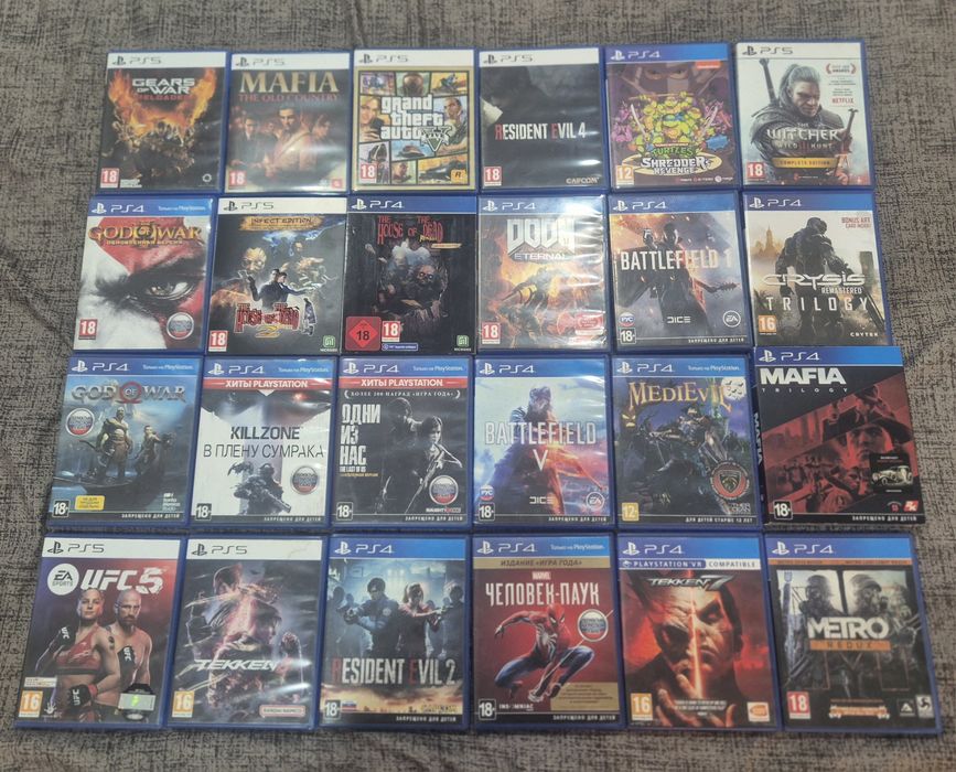 Продам Игры на Ps4 Ps5