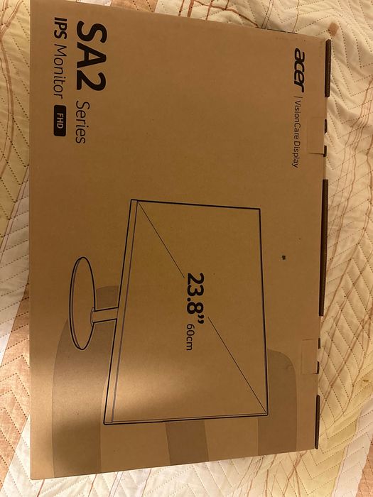 Монитор ACER SA242YEbi - 920x1080, 100 Hz, HDMI, ЧЕРЕН - ЧИСТО НОВ