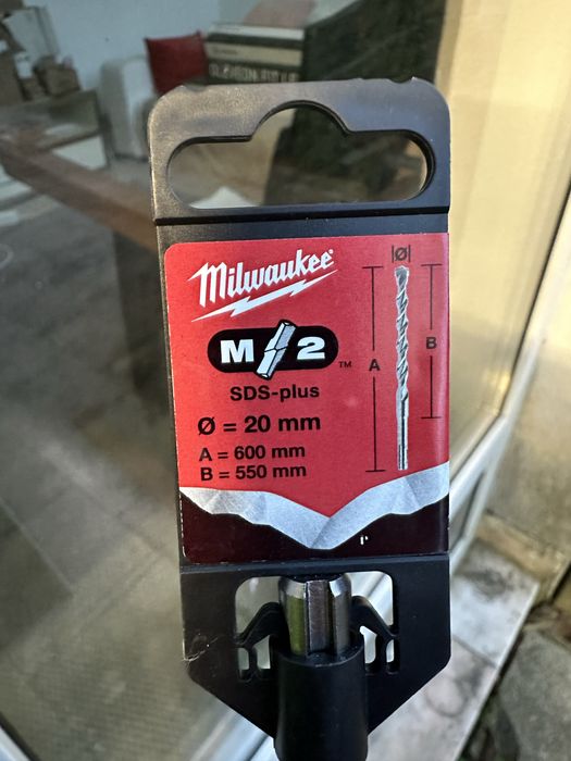 Burghiu Forch un metru/1 metru*18 + burghiu Milwaukee 20 mm/600/550