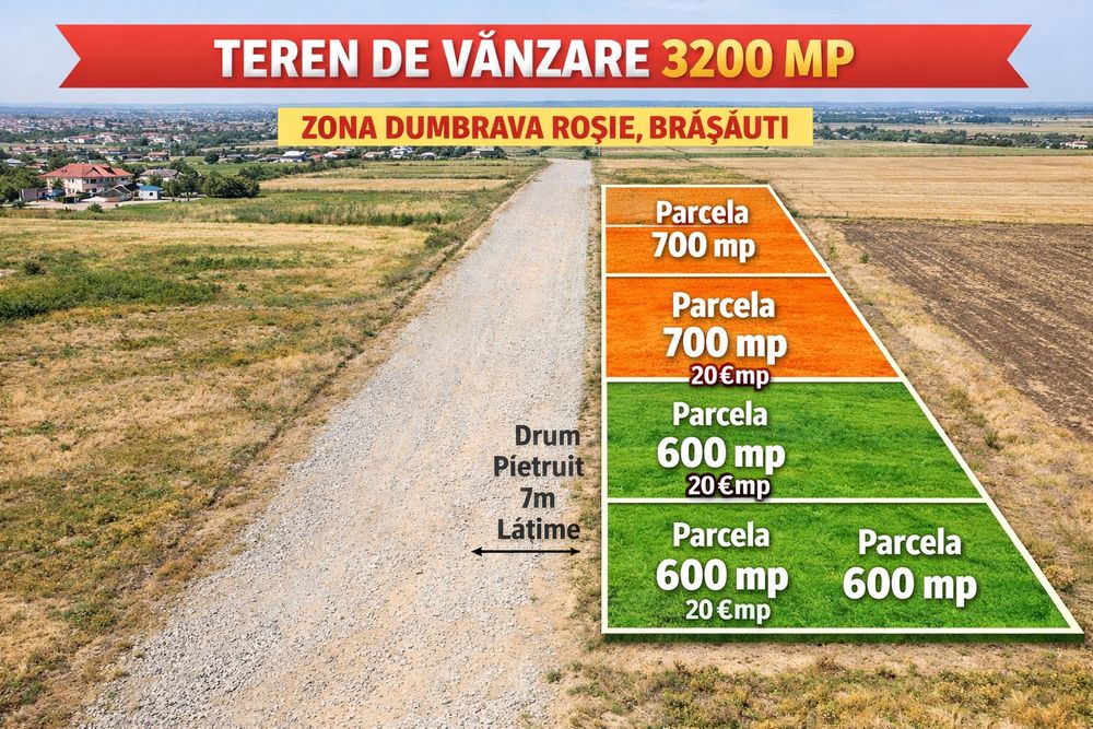 Teren de vanzare Dumbrava Rosie Brașauti