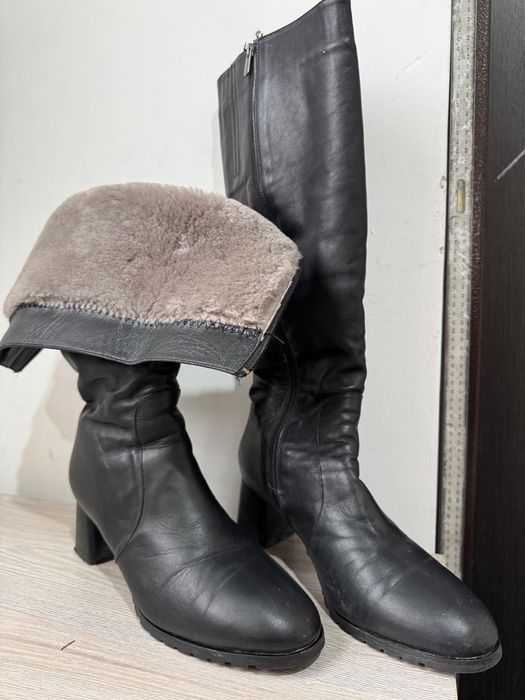 Кожанные сапоги новый турция