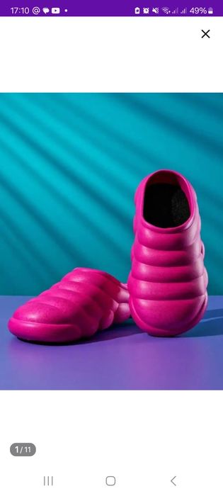 Продам розовые и черные сабо р.38-39