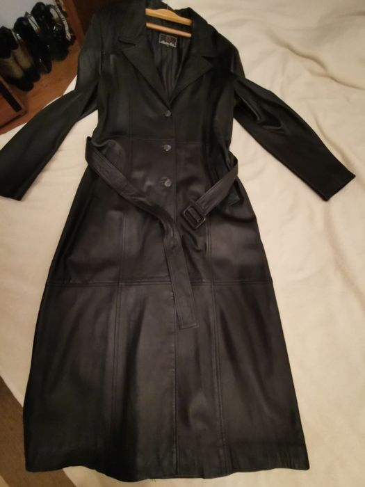Haina lunga din piele moale