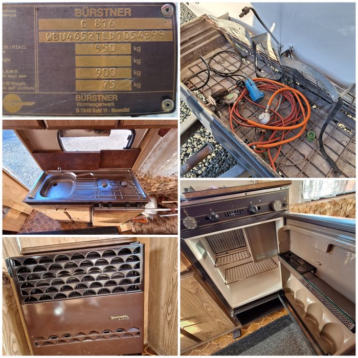 Rulota Burstner City -4 persoane - Revopsita - fara infiltratii de apa