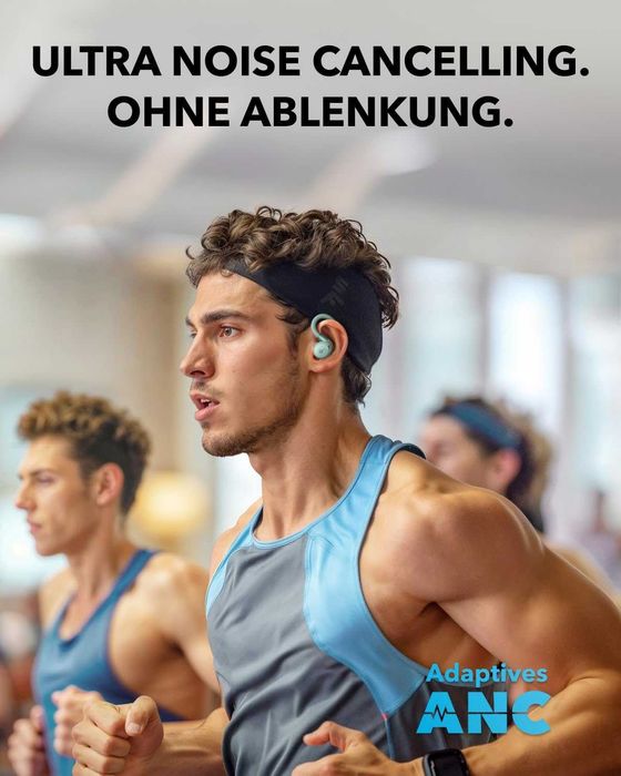 Безжични слушалки Anker Sport X20,Noise Cancellation, Deep Bass, Зелени