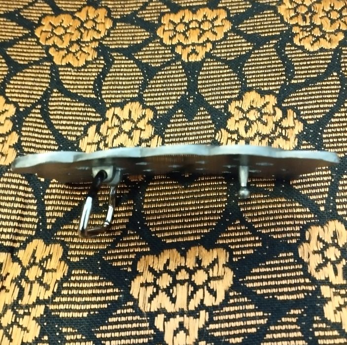 Cataramă curea celtică, placată cu argint