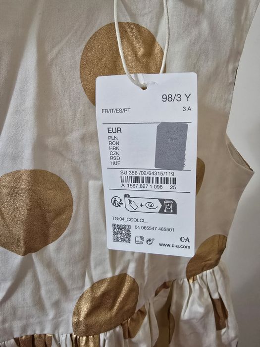 Нова детска рокля C&A