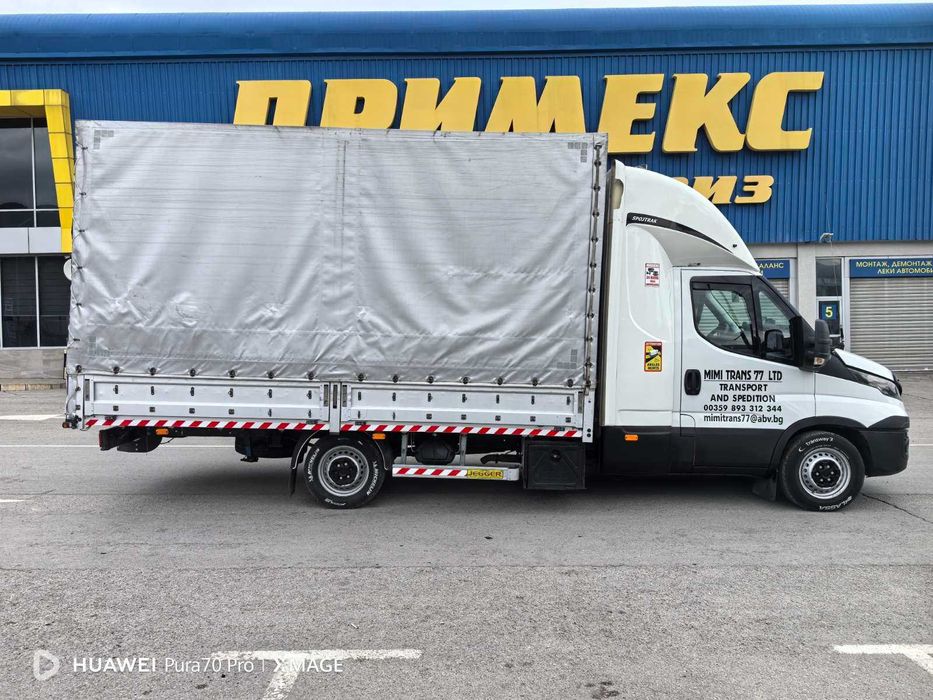 каросерия с щора от 10 палетен бус ивеко дейли, 2020 г.