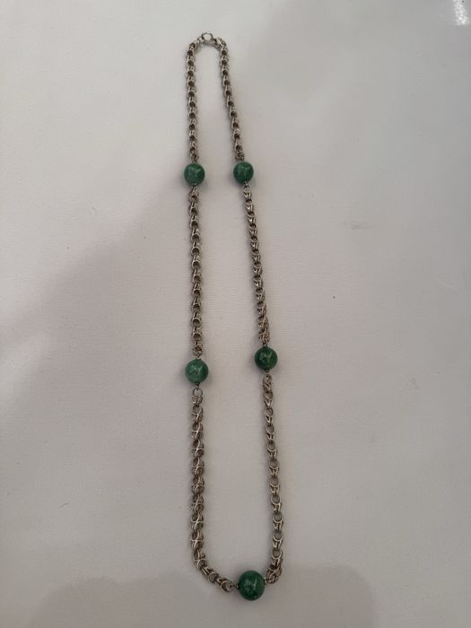 Colier masiv din argint si aventurin