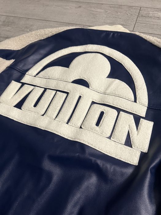 IN STOC | Geaca de piele Louis Vuitton Varsity Premium