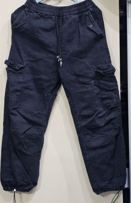 Карго джинсовые брюки