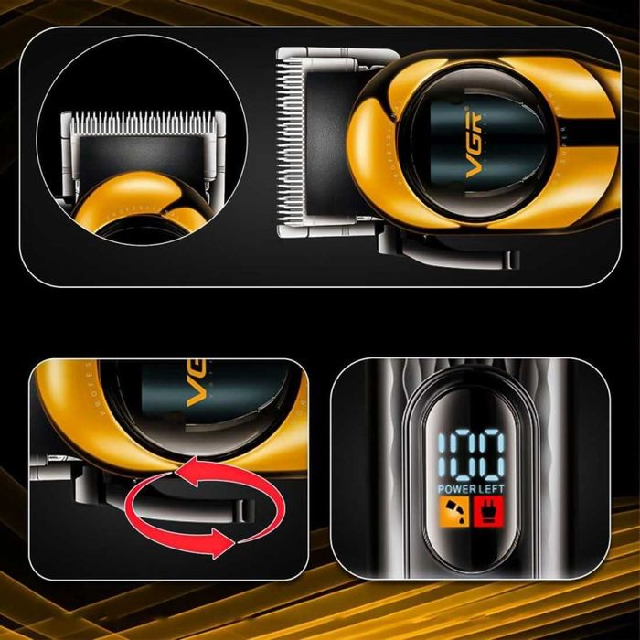 VGR V-166 – Професионална машинка за подстригване GOLD
