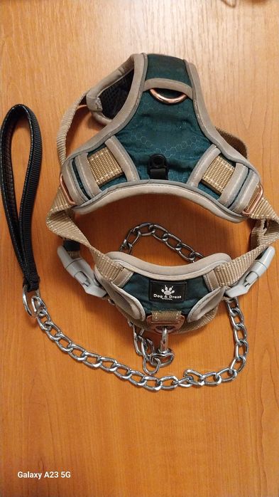 Ham DOG & DRESS marimea S si lesa lant 80 cm