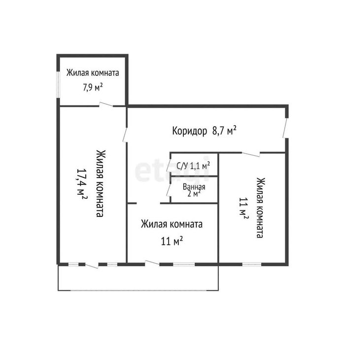 Продаётся 3-комнатная квартира 103-серии 3 мкр АЭРОВОКЗАЛ - ЯНГИ ШАХАР