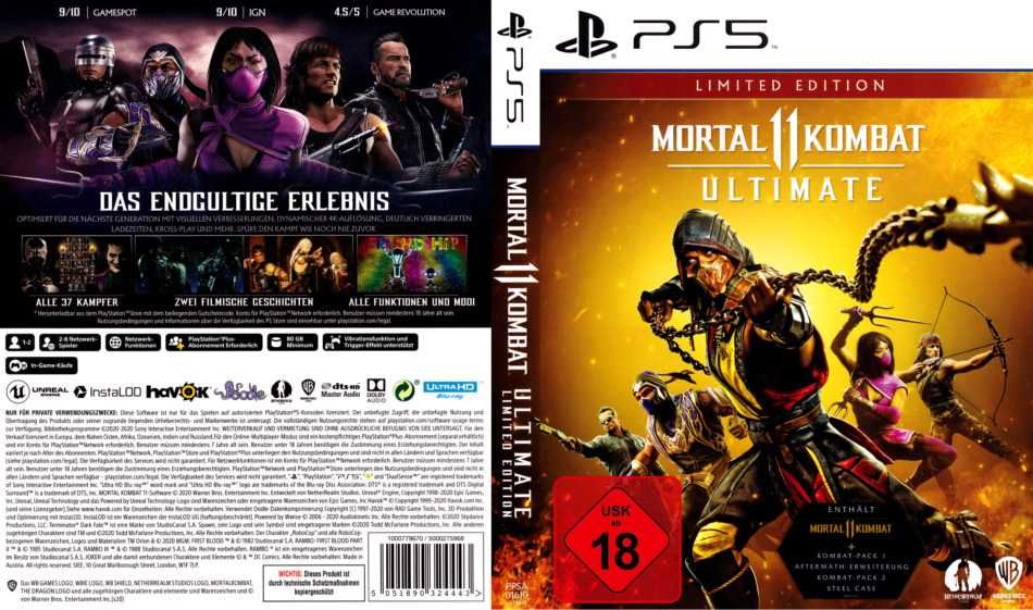 Игра Mortal Kombat 11 Ultimate Edition / Playstation 5 / (PS5) / нова