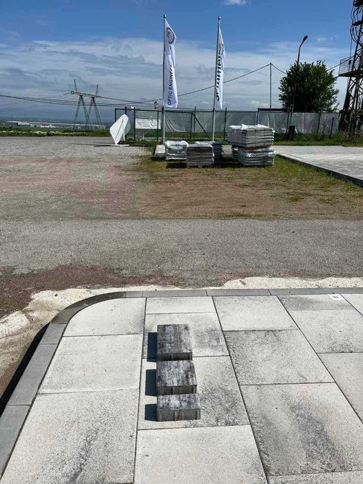 Паваж Ретанго комби 6см, цвят: графитено-бял /меланж/ - #Земелрок