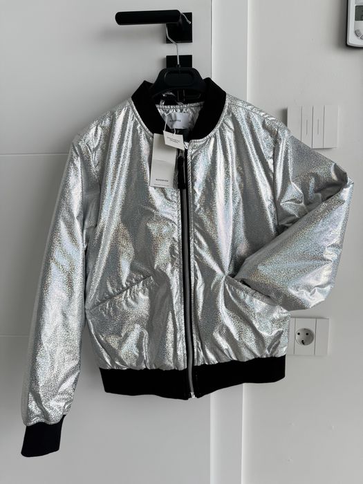 Geaca bomber metalizata