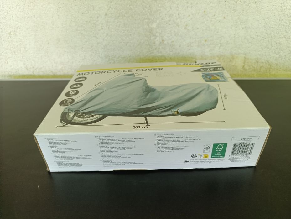 Husă motocicletă DUNLOP mărimea M 203x120/70x89cm