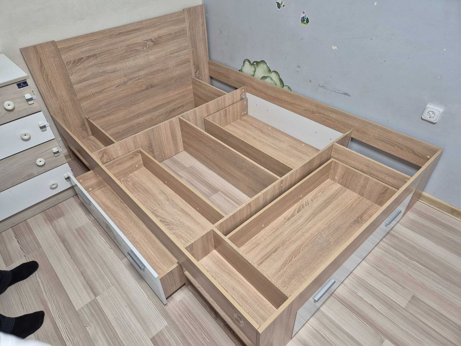 Легло + матрак + подматрачна рамка 140/200