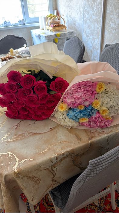 7мыннан букеттер