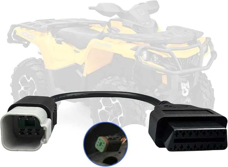 Cablu mufa adaptor tester diagnoza Can Am Bombardier BRP 6 pini Moto ATV UTV quad