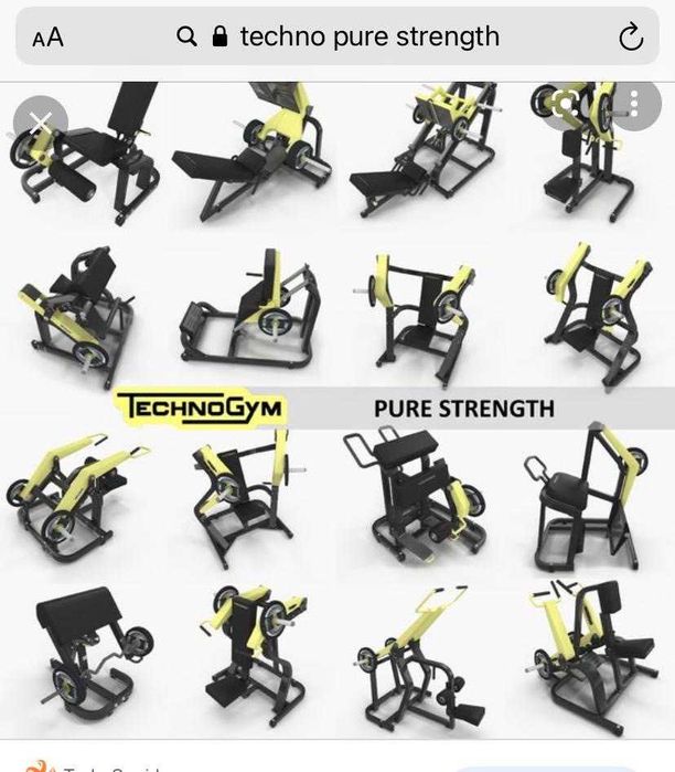 Пълен комплект фитнес оборудване за зала 1000 кв.м