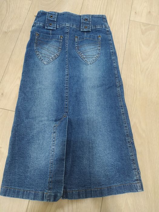 Детска дълга дънкова пола