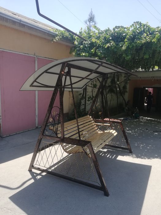 Качели садавой металик