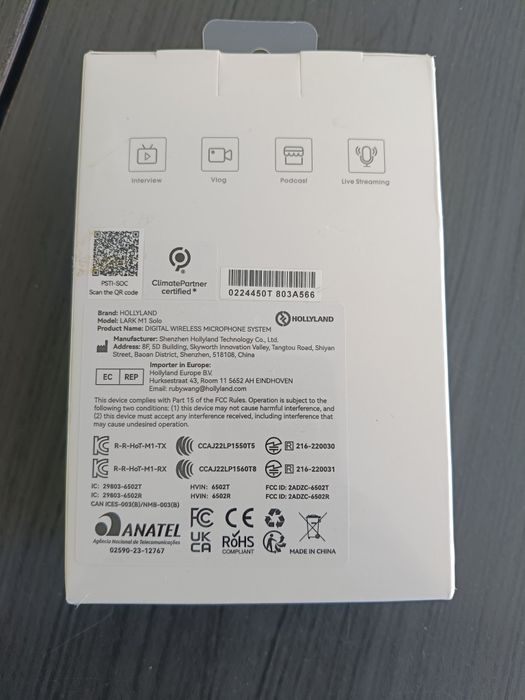 Set Lavaliera Hollyland Lark M1