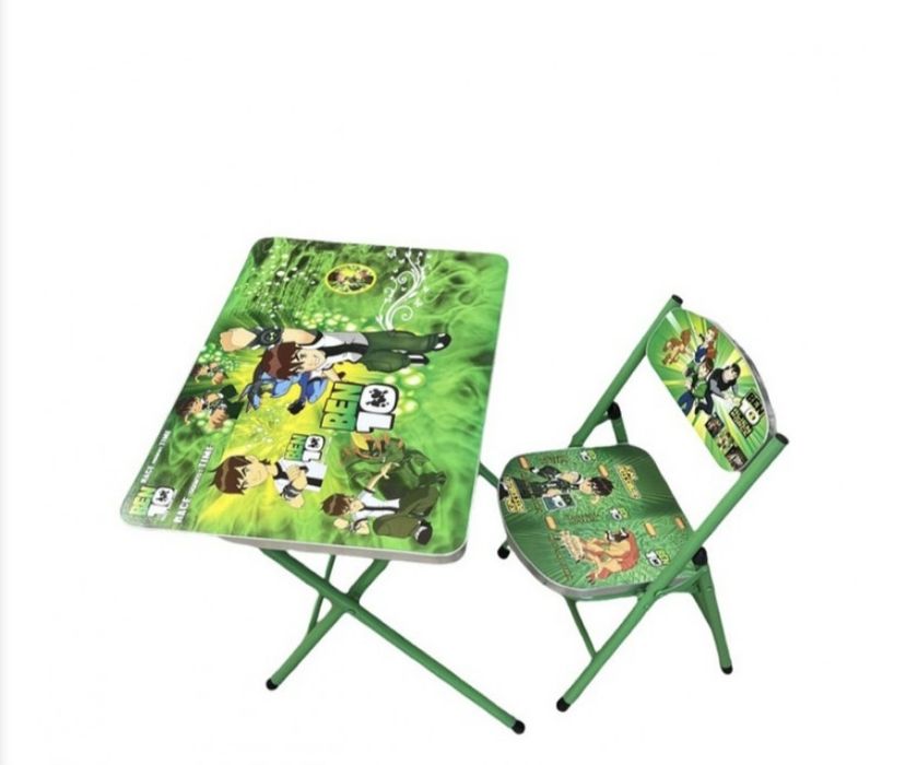 ПРОМО! Детска масичка със столче Животни Писта Кола Барби Маса и стол