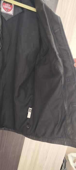 Мъжко кожено яке – естествена кожа, размер M, много запазено