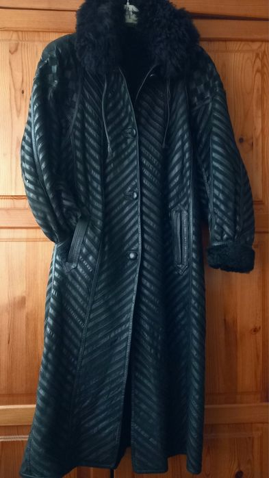 Кожено палто от агнешка кожа