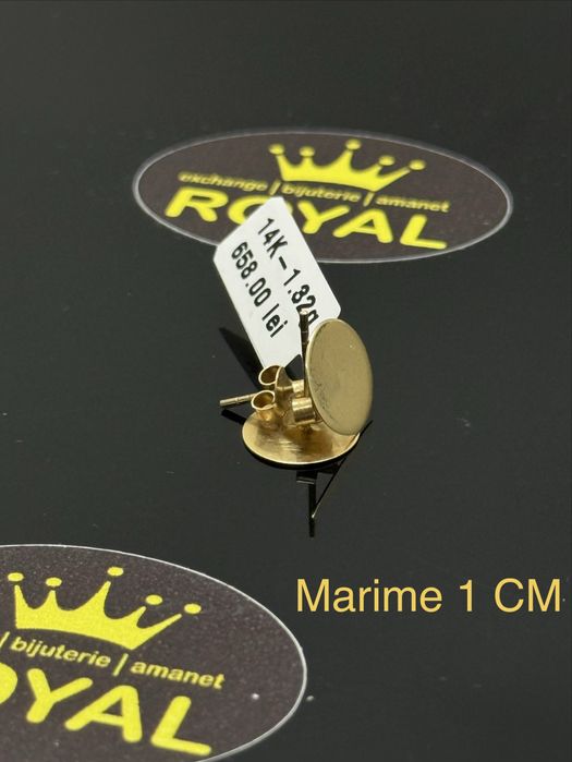 Bijuteria ROYAL: Cercei AUR 14K NOU / 1.32 GR