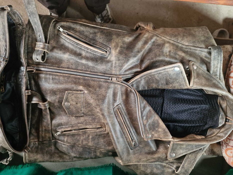 Рокерски костюм   за чопър  естествена кожа