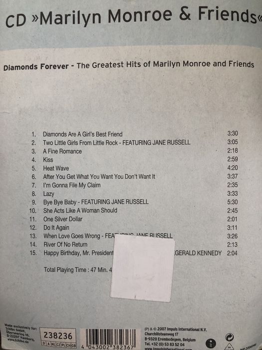 CD Marilyn Monroe nou