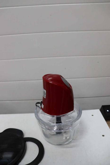 Russell Hobbs Електрически мини чопър [стъклен съд с капак] Desire Red (500 мл, нож от неръждаема стомана с 2 остриета, миксер