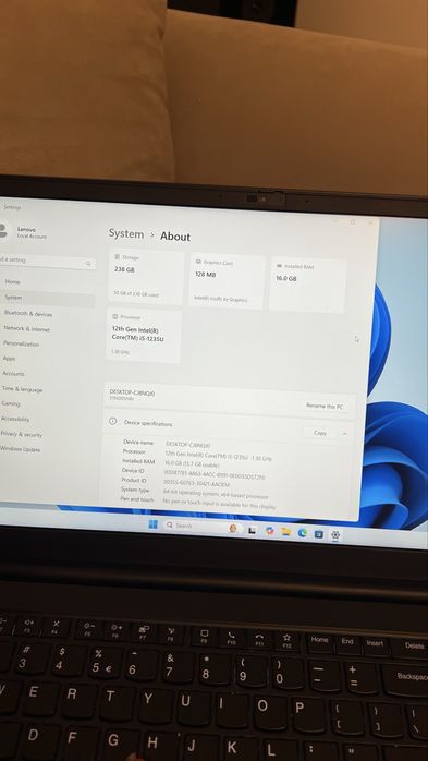 Lenovo E15 G4 I5-1235