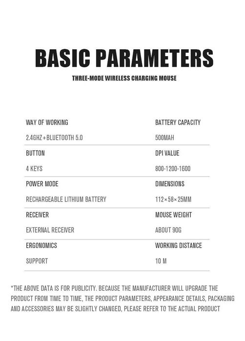 Mouse silentios, ultra-usor, cu acumulator reincarcabil, Bluetooth