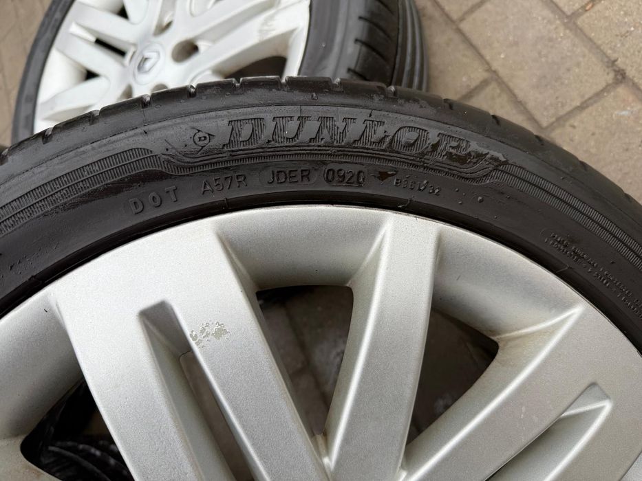 Jante Renault Laguna Megane originale 225 45 17 Dunlop