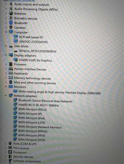 Lenovo ThinkPad P1 G5 16”2,5K 500n 165Hz i7 12800H 16/512, Гаранция 1м