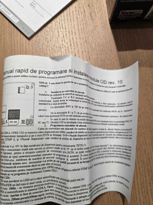 Modul GPRS Seka cu antena pentru siateme de alarma