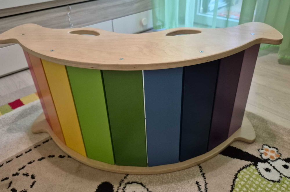 Детска дървена люлка катерушка