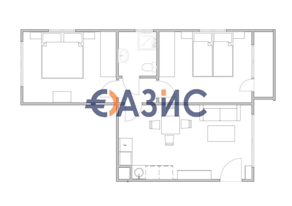 Продава се Тристаен апартамент в к.к. Слънчев бряг - 70 кв.м за 612 €/кв.м - Снимка #6